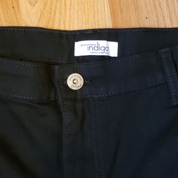 Indigo black capris sz 18 - Picture 2 of 4